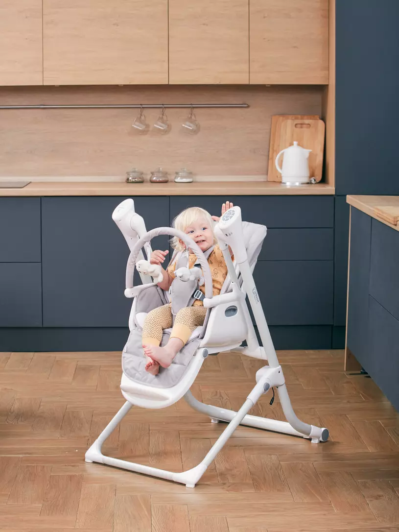 Стульчик для кормления Rant Melody mineral silver