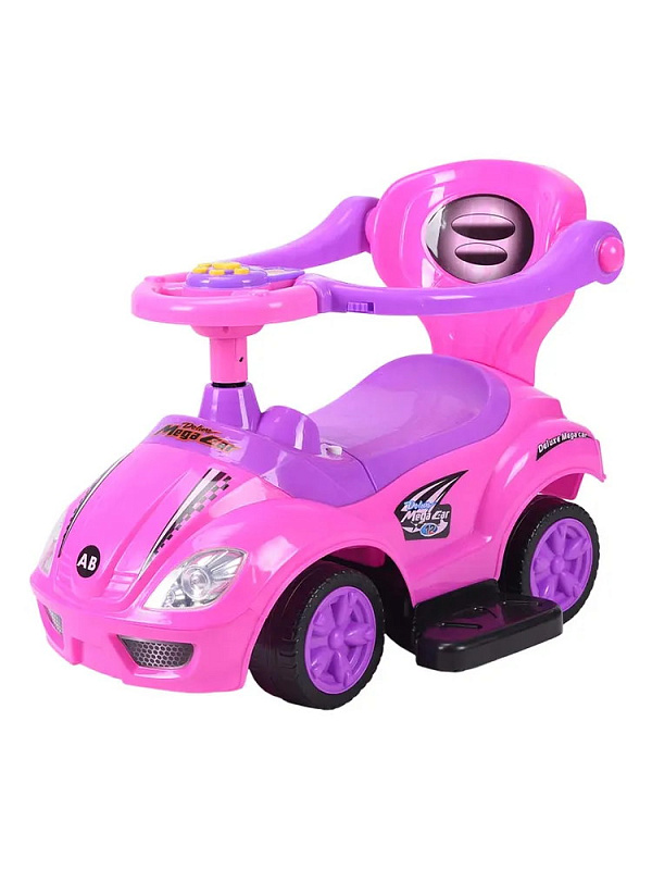 Детская каталка Sevillababy Mega Car 3 в 1 с ручкой BC202 pink/розовый