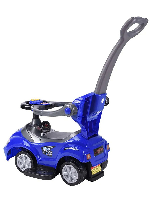 Детская каталка Sevillababy Mega Car 3 в 1 с ручкой BC202 blue/синий