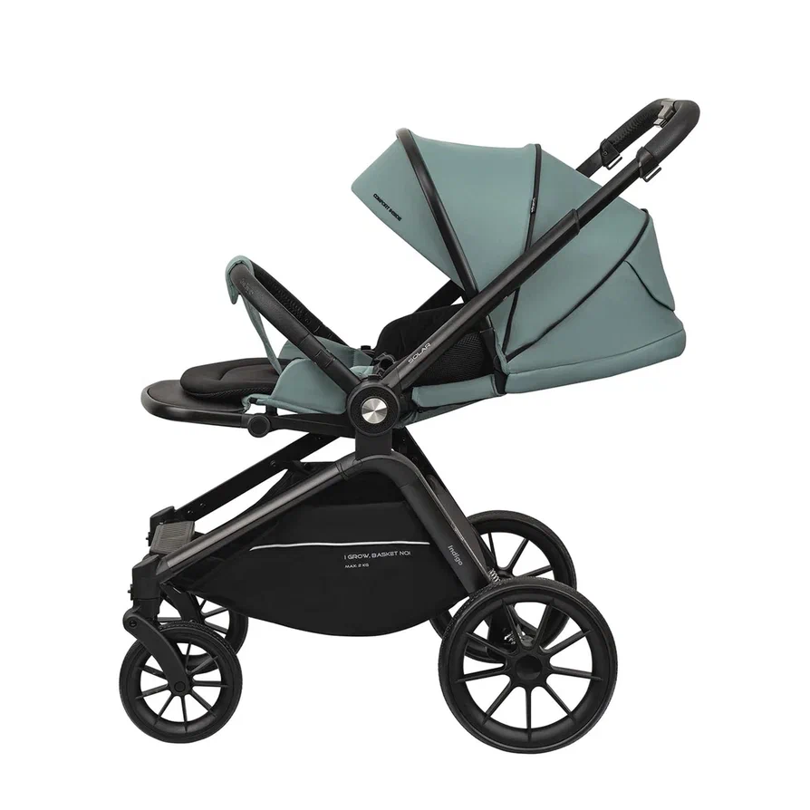 Коляска 2 в 1 Indigo SOLAR зеленый