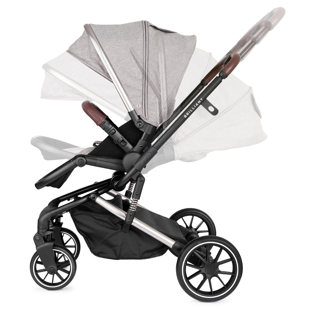 Коляска 2 в 1 Rant Brilliant Mineral Silver серый