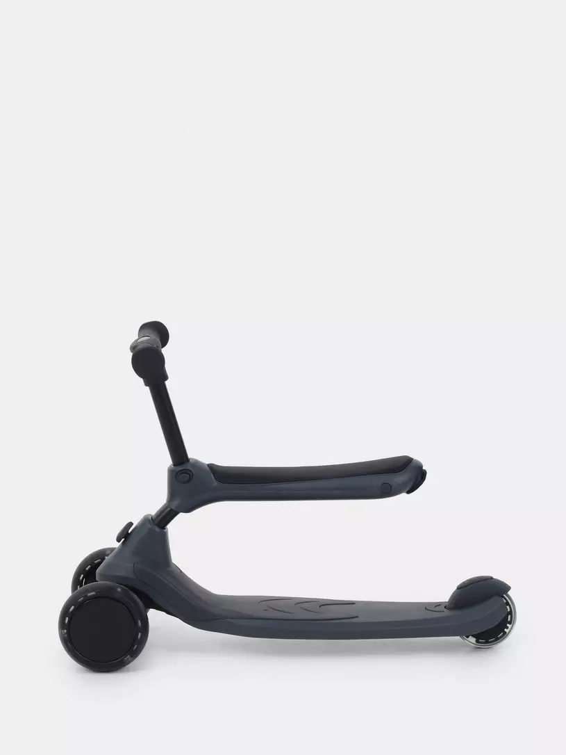 Беговел-самокат Rant Rider со светящимися колесами серый