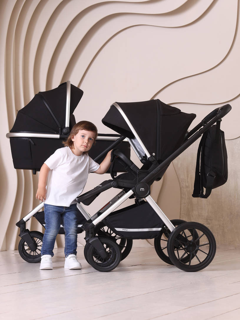 Коляска 2 в 1 Mowbaby Tilda Black