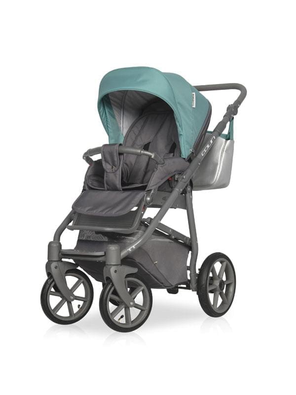 Коляска 2 в 1 Riko Basic Colin 06 серо-бирюзовый