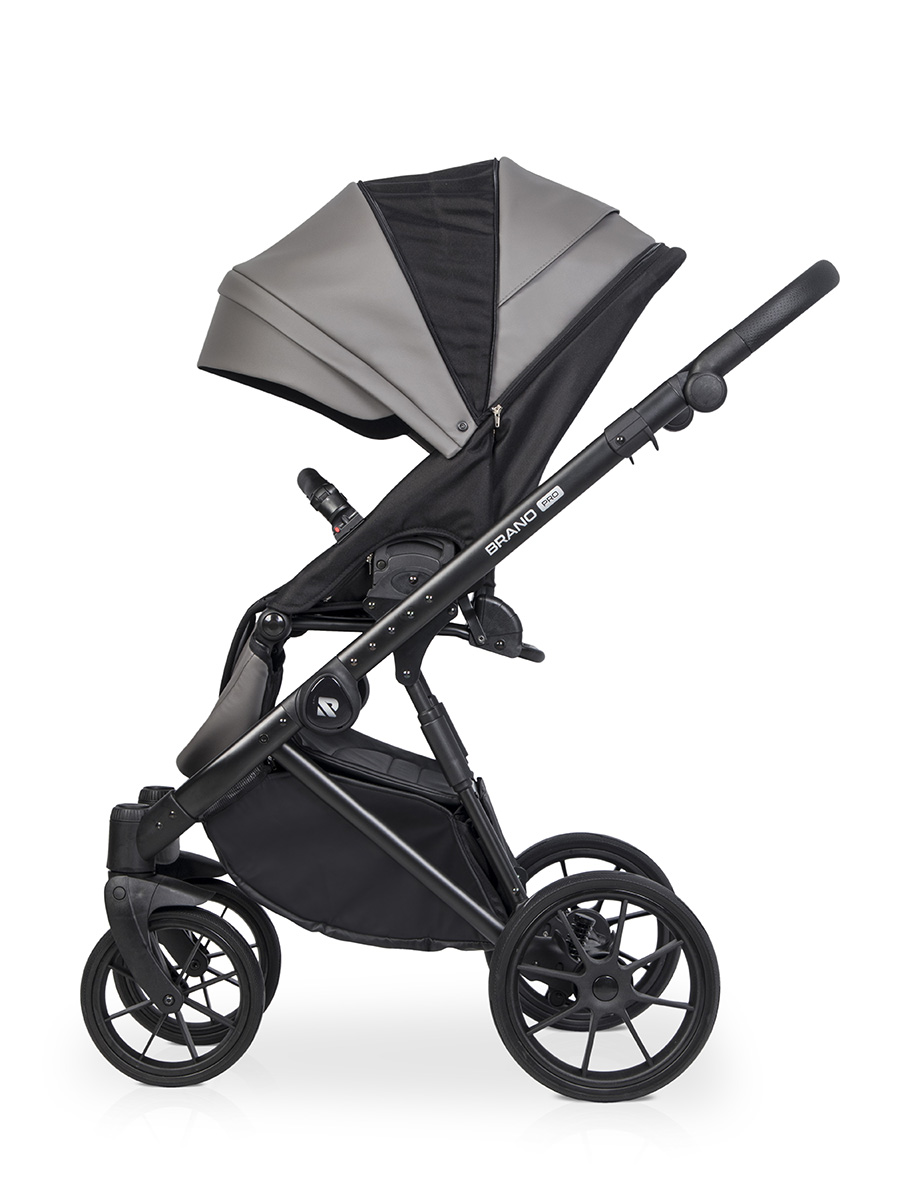Коляска 3 в 1 Riko Brano Pro, 01 Anthracite