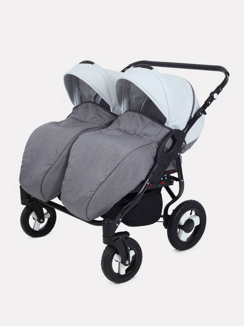 Коляска для двойни 2 в 1 Rant Dream Duo 01 графит-серый