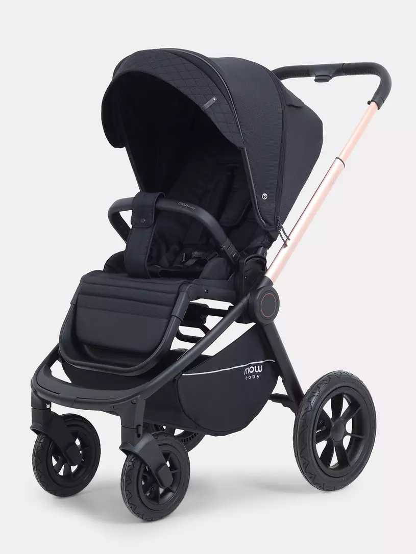 Коляска 3 в 1 Mowbaby Zoom Air Gold Black