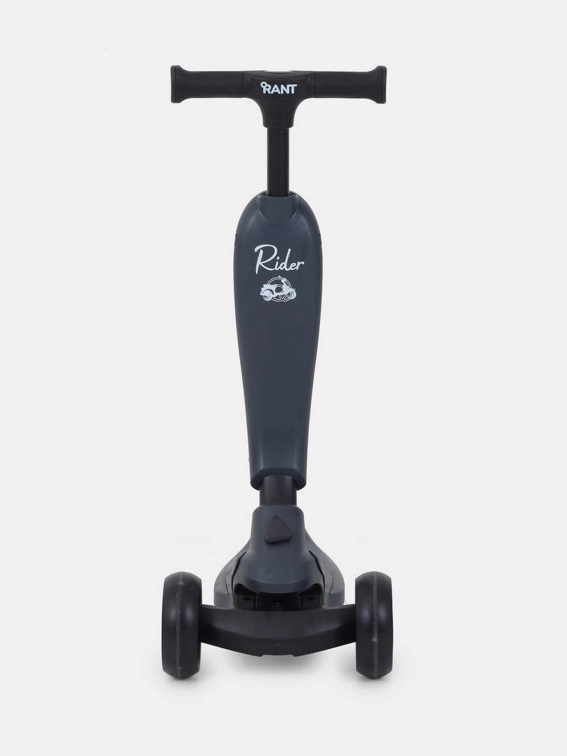 Беговел-самокат Rant Rider Plus со светящимися колесами серый