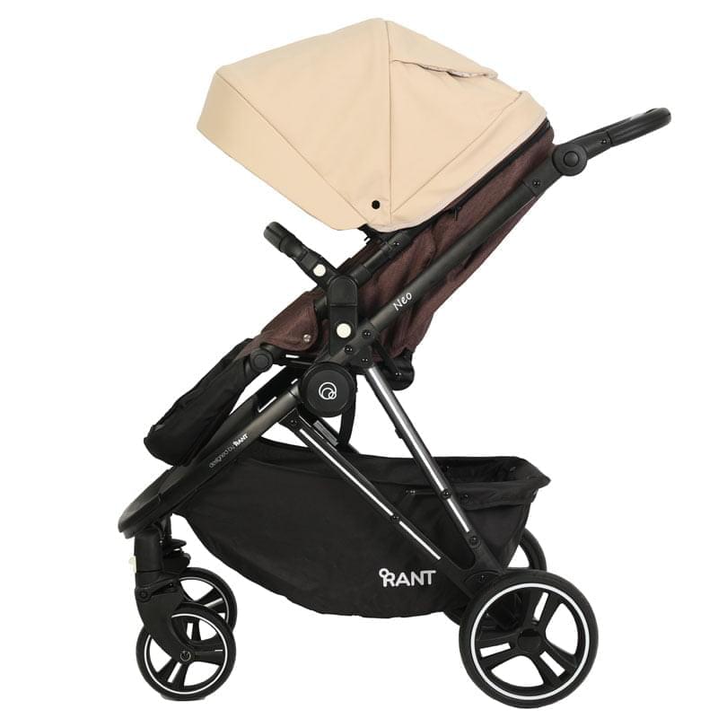 Коляска 2 в 1 Rant Neo коричнево-бежевый