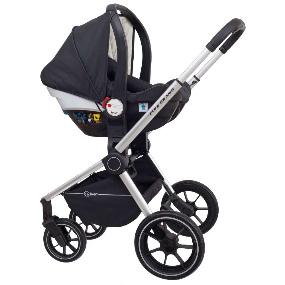 Коляска 3 в 1 Rant Flex Grand Midnight Black черный