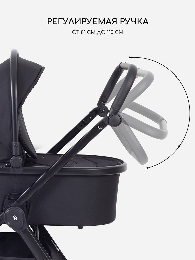 Коляска 2 в 1 Rant Basic Wave Black