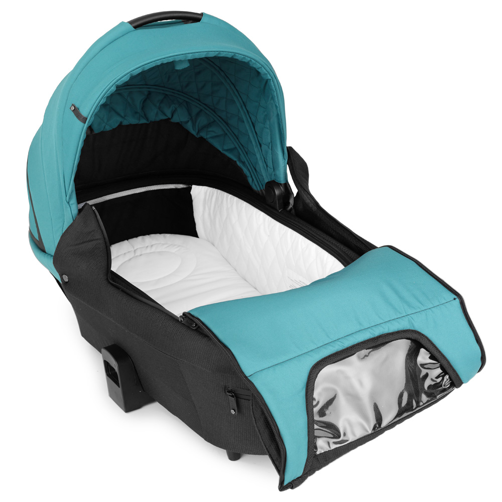 Коляска 3 в 1 Rant Senso Deep Malachite бирюзовый