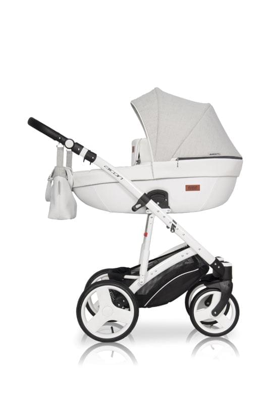 Коляска 2 в 1 Riko Basic Aicon 01 серо-белый
