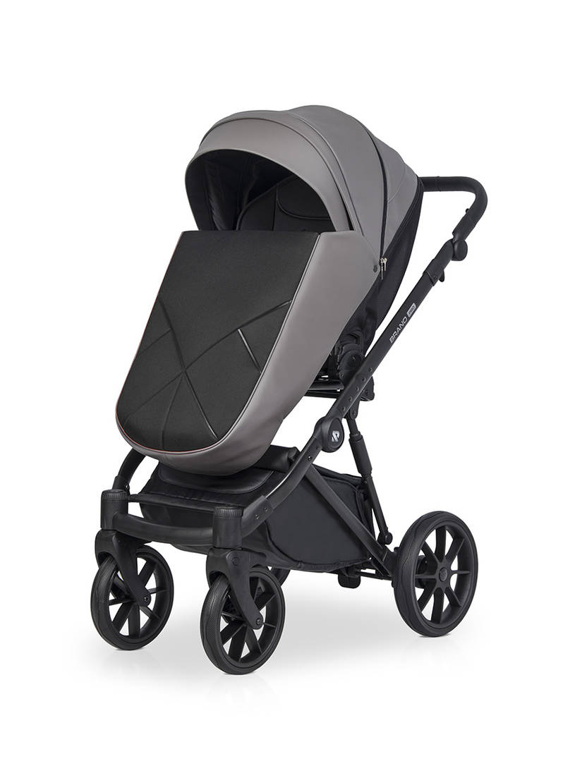 Коляска 2 в 1 Riko Brano Pro, 01 Anthracite