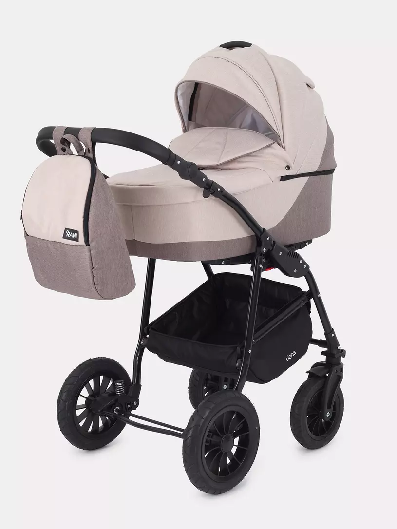 Коляска 3 в 1 Rant Siena 2024 09 коричневый-бежевый