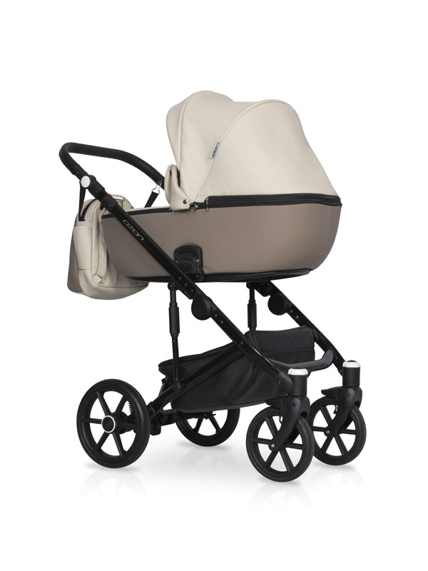 Коляска 3 в 1 Riko Basic Ozon Ecco 25 слоновая кость-бежевый