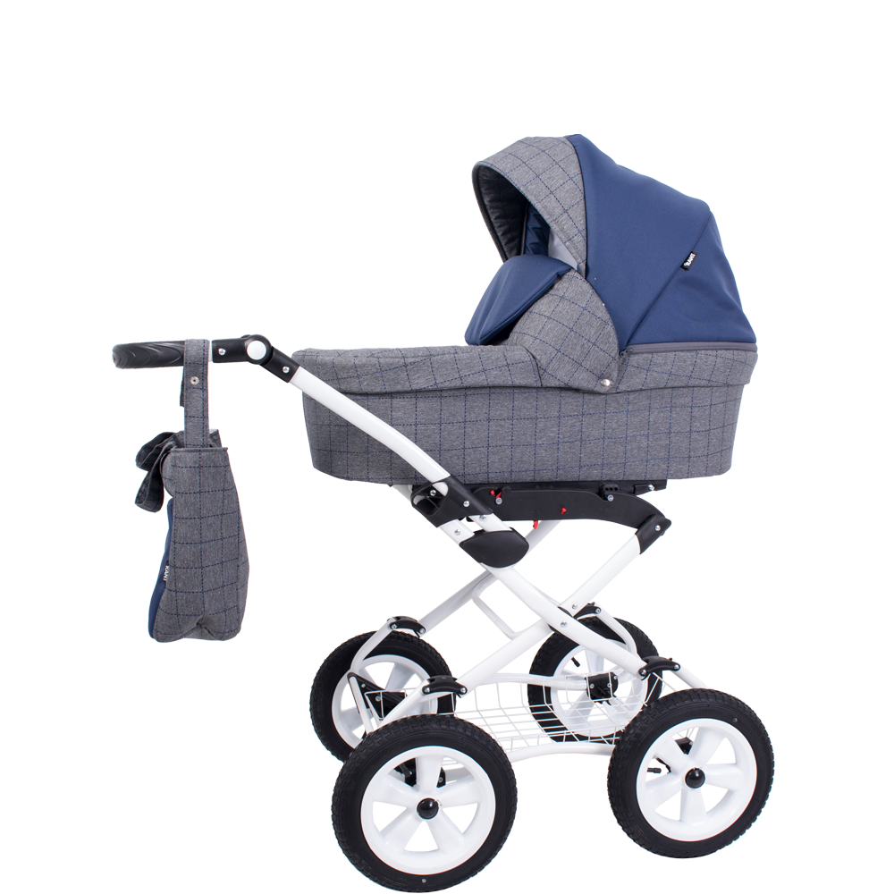 Коляска 2 в 1 Rant Nova Classic 01 серый-синий
