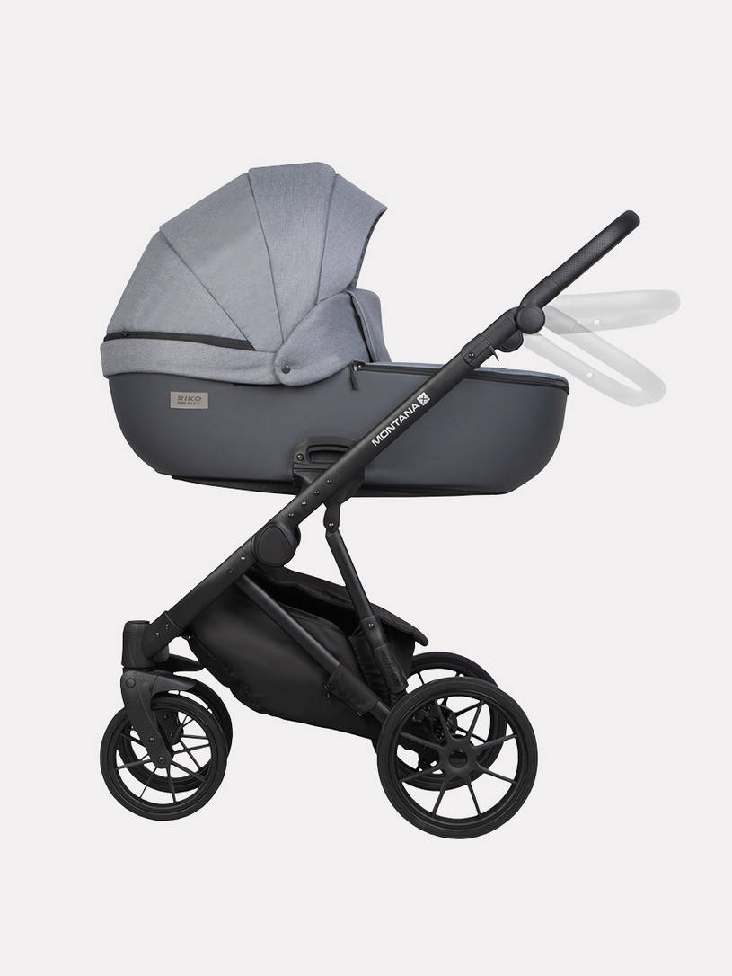 Коляска 2 в 1 Riko Basic Montana X Plus 40 Graphite