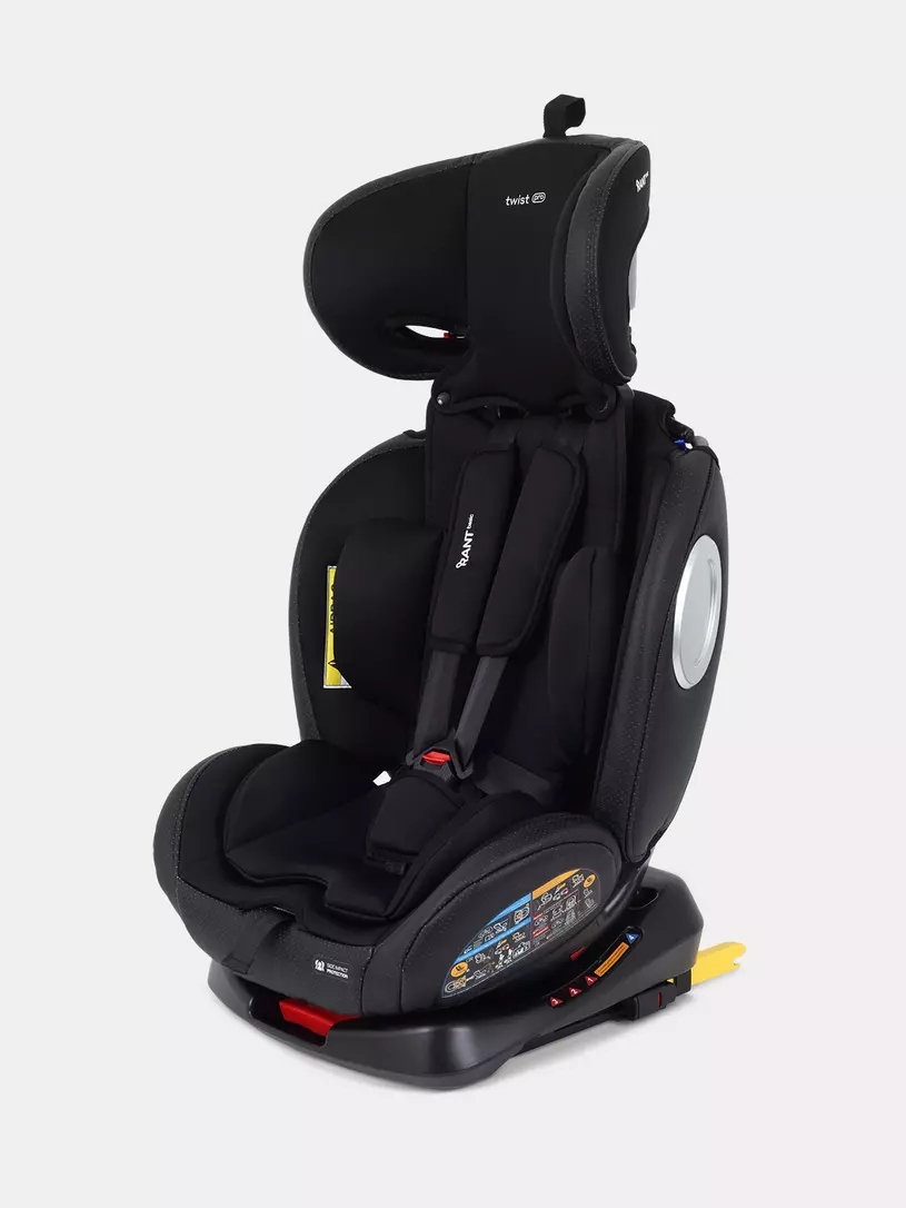 Автокресло Rant Basic Twist Pro Isofix 0/1/2/3 (0-36 кг) Black