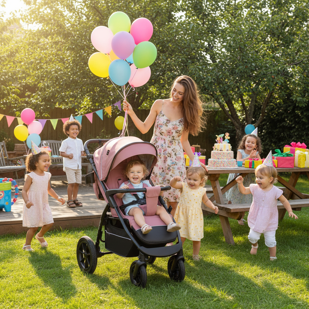 Коляска прогулочная Indigo EPICA XL AIR с сумкой розовый