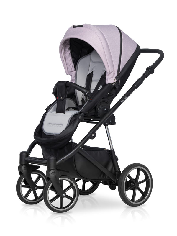 Коляска 3 в 1 Riko Side 02 Rose светло-розовый