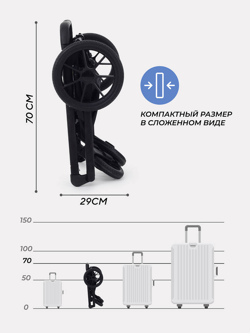 Коляска 2 в 1 Rant Basic Nexus 2025 Midnight Black