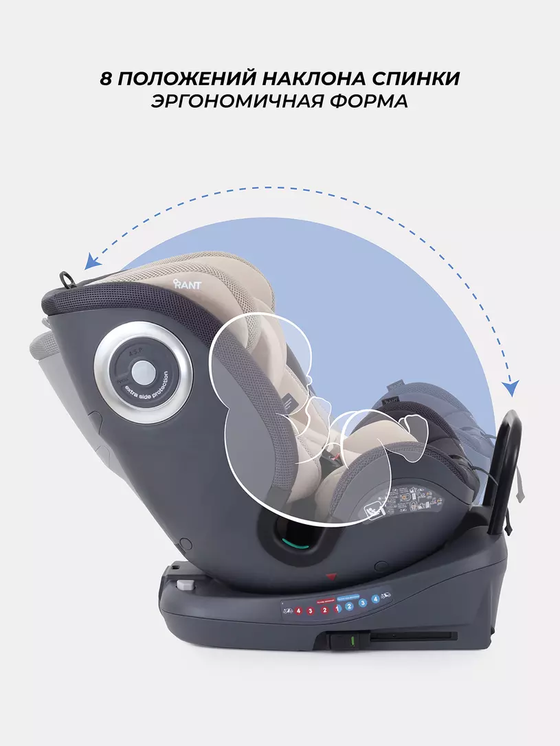 Автокресло Rant MultiFix группа 0/1/2/3 (0-36 кг), beige