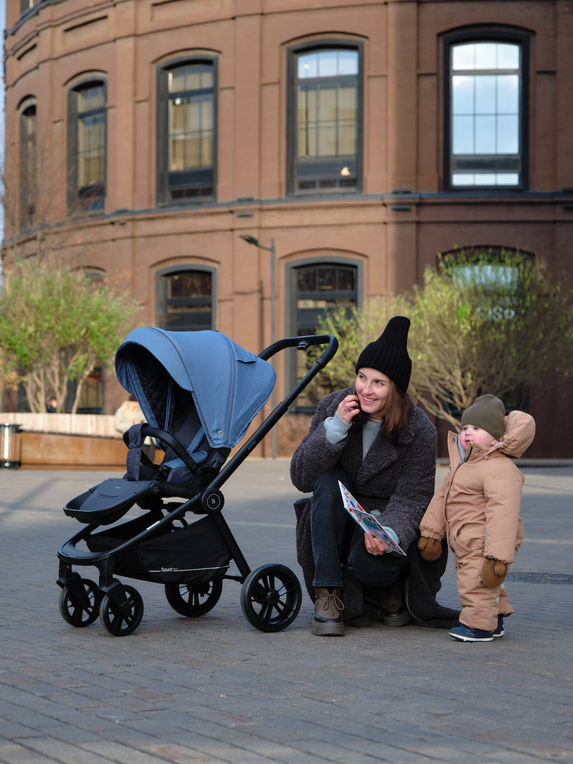 Коляска 3 в 1 Rant Basic Energy Blue