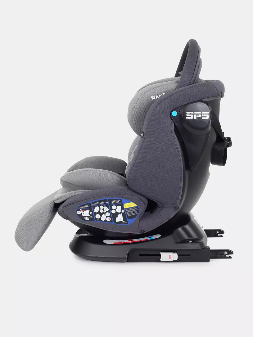 Автокресло Rant Nitro Plus isofix 0/1/2/3 (0-36 кг) Grey