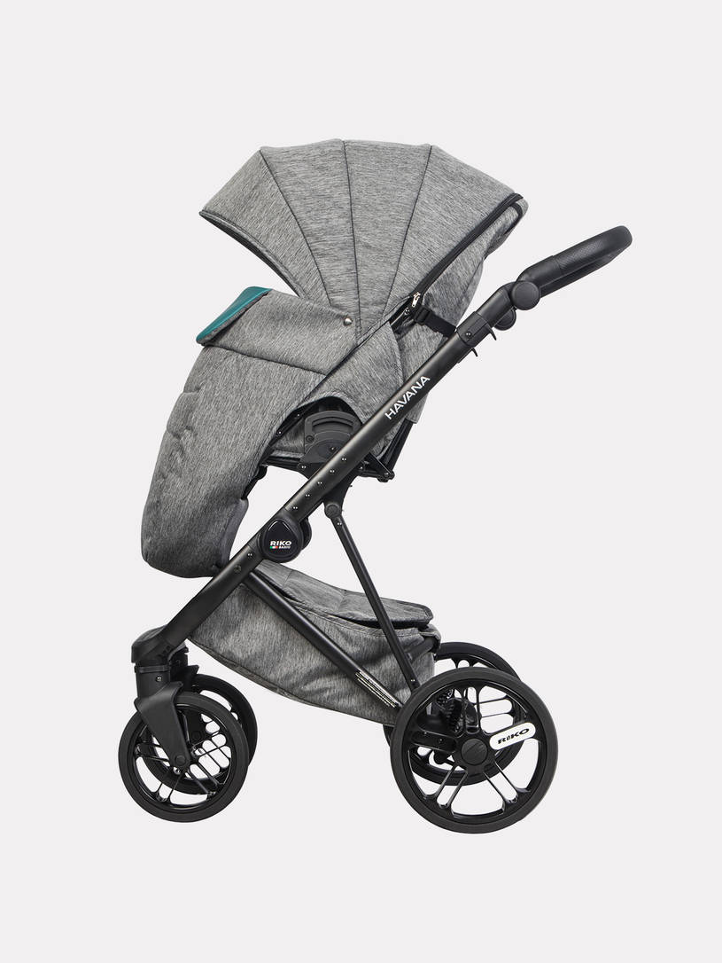 Коляска 2 в 1 Riko Basic Havana 02 серо-зеленый