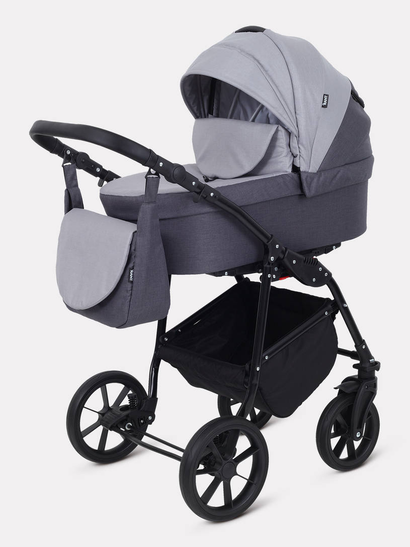 Коляска 2 в 1 Rant Dream 2024 02 темно-серый - светло-серый