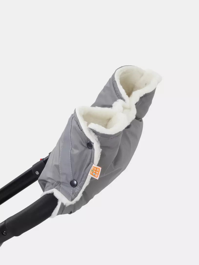 Муфта для рук на коляску Топотушки серый
