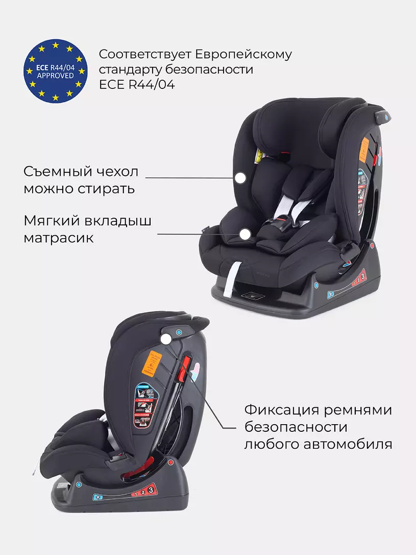 Автокресло Rant Matrix Active Line 0/1/2/3 (0-36 кг) Black