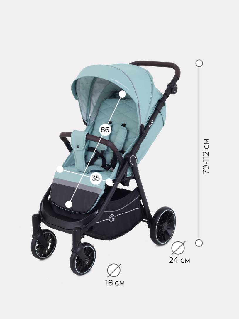 Коляска прогулочная RANT BEAT RA851 Ocean Green