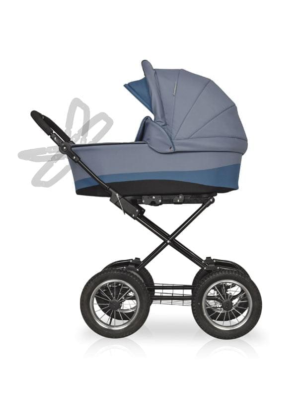 Коляска 2 в 1 Riko Basic Alfa Classic 08 серо-бирюзовый