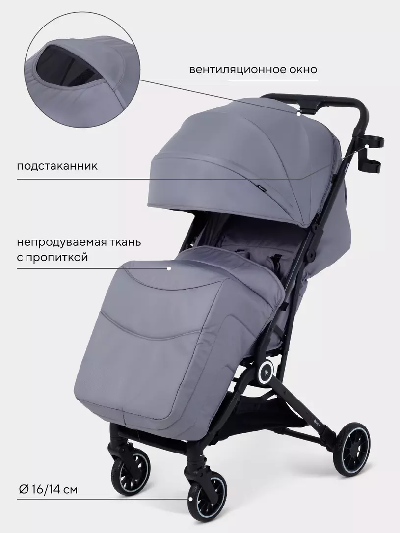 Коляска прогулочная Rant Basic Juno Grey