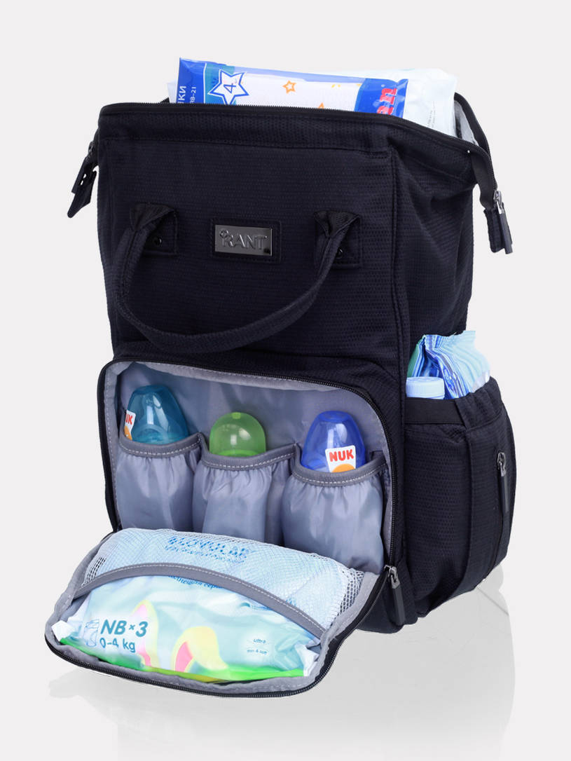 Сумка для мамы + шоппер Rant Shopping Set midnight black