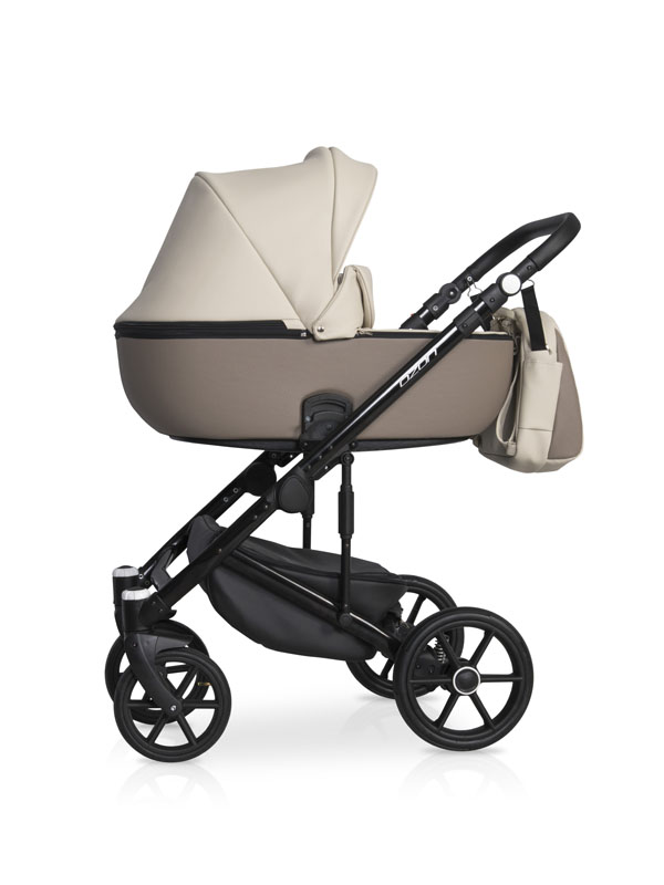 Коляска 3 в 1 Riko Basic Ozon Ecco 25 слоновая кость-бежевый