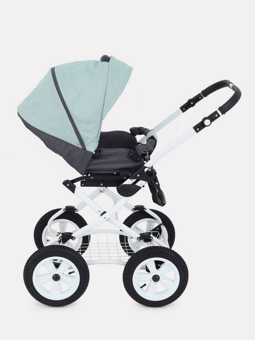 Коляска 2 в 1 Rant Dream Classic 04 серый-мятный