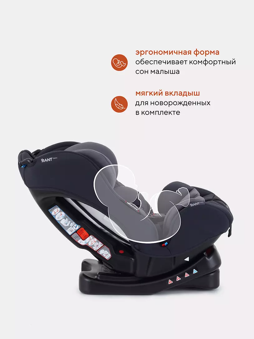 Автокресло Rant Basic Fiesta 0/1/2 (0-25 кг) Black