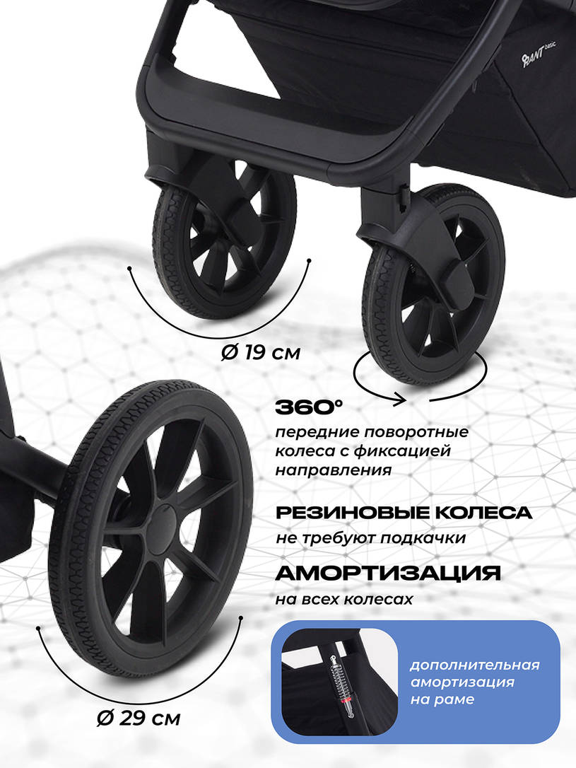 Коляска 3 в 1 Rant Basic Nexus 2025 Grey