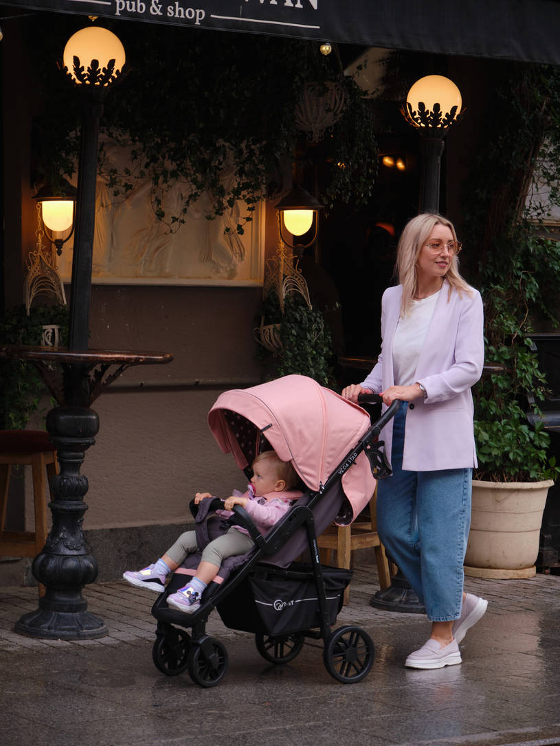 Коляска прогулочная Rant Vega Star Cloud Pink. Цвет: Розовый