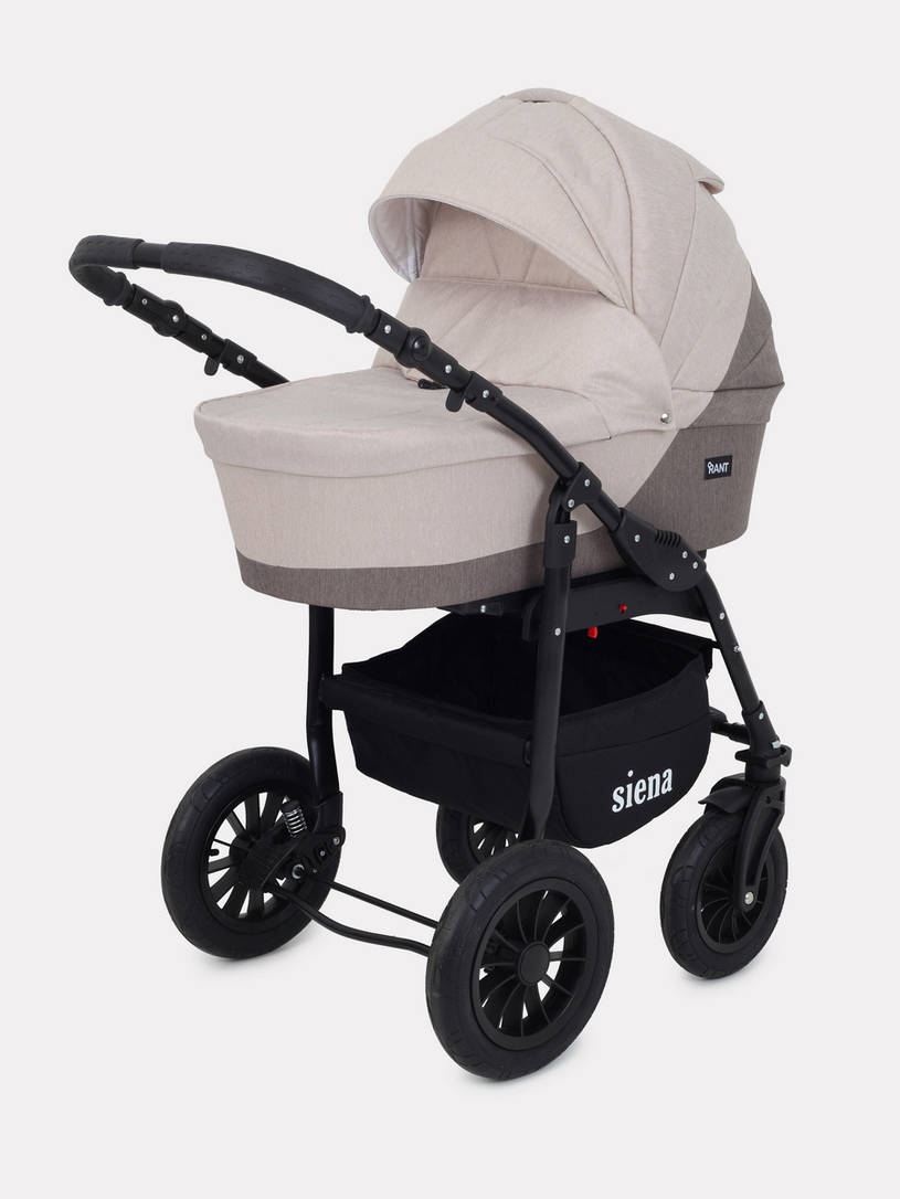 Коляска 2 в 1 Rant Siena 02 коричневый-бежевый