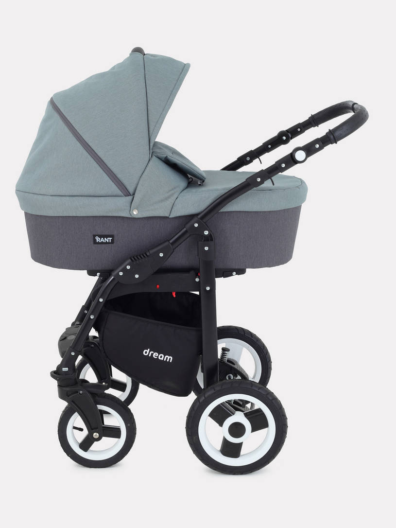 Коляска 2 в 1 Rant Dream 06 серый-зеленый