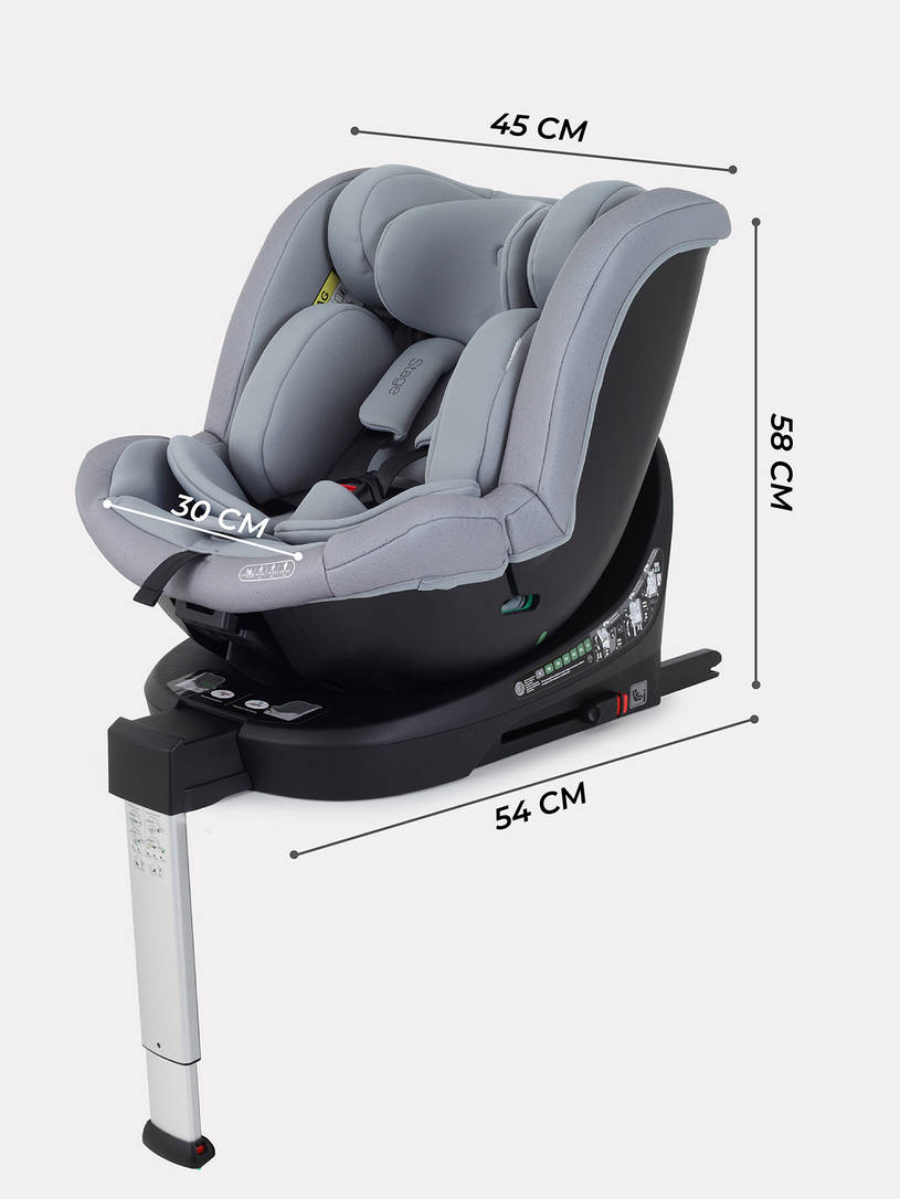 Автокресло Mowbaby Stage isofix (40-150 см) 0-36 кг Grey