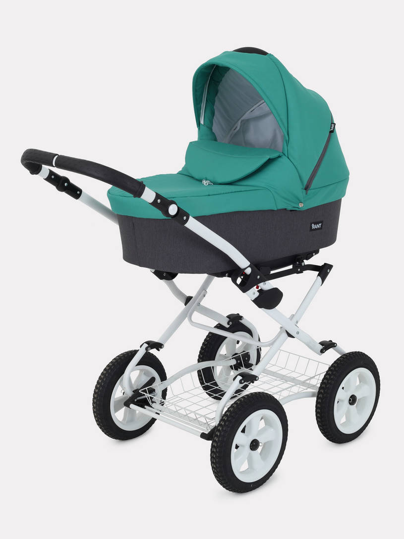 Коляска 2 в 1 Rant Dream Classic 08 серый-темно-зеленый