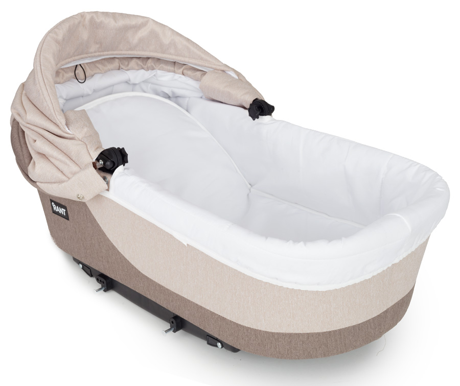 Коляска 3 в 1 Rant Siena 02 коричневый-бежевый