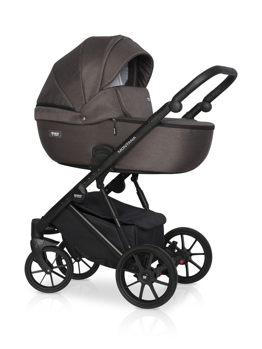 Коляска 3 в 1 Riko Basic Montana 01 коричневый