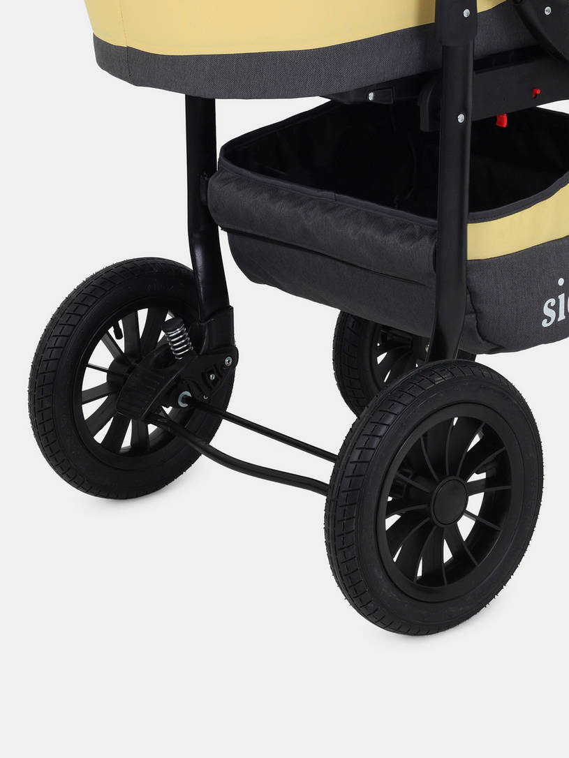 Коляска 2 в 1 Rant Siena 10 серый-желтый