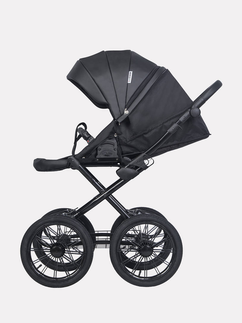 Коляска 2 в 1 Riko Basic Montana Ecco Prestige 12 Black